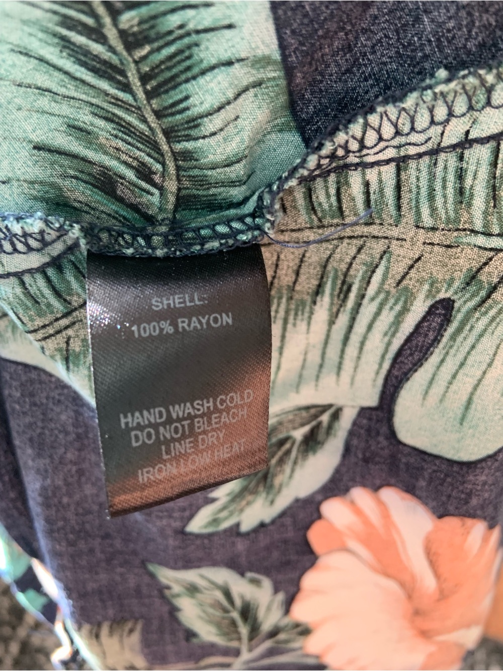 Lulu's Navy Tropical Floral Maxi Dress Crisscross Back Wedding Garden Party M - Picture 5 of 6